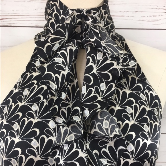 ❤️ Like New SILK Express Keyhole Blouse - Picture 2 of 8